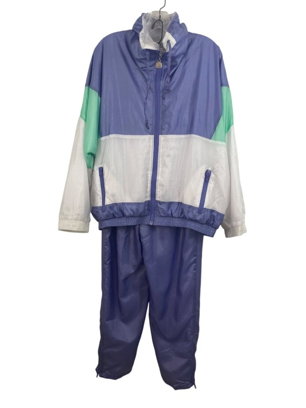 SFO San Francisco Windbreaker Track Suit Set Lined Pants Jacket Womens Size M